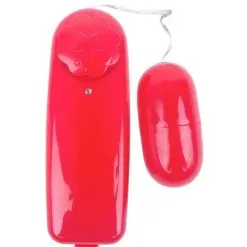 Vibrador Bullet com Controle Cápsula Gtoys Vermelho