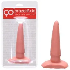 Plug Anal De Borracha Maciço 11,5 X 2,5Cm Prazer E Cia