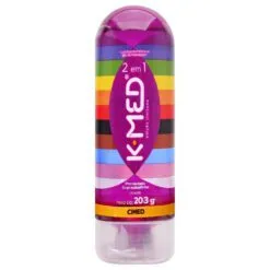 K-Med LGBTQIA+ 2 em 1 Gel Lubrificante Íntimo e Massagem 203g - Cimed